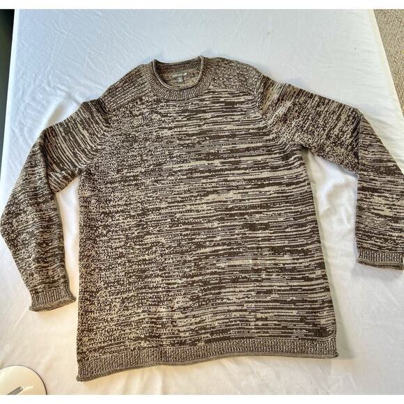 Toad & Co Mens Wassail Crew Neck Sweater Brown XL - Picture 1 of 8